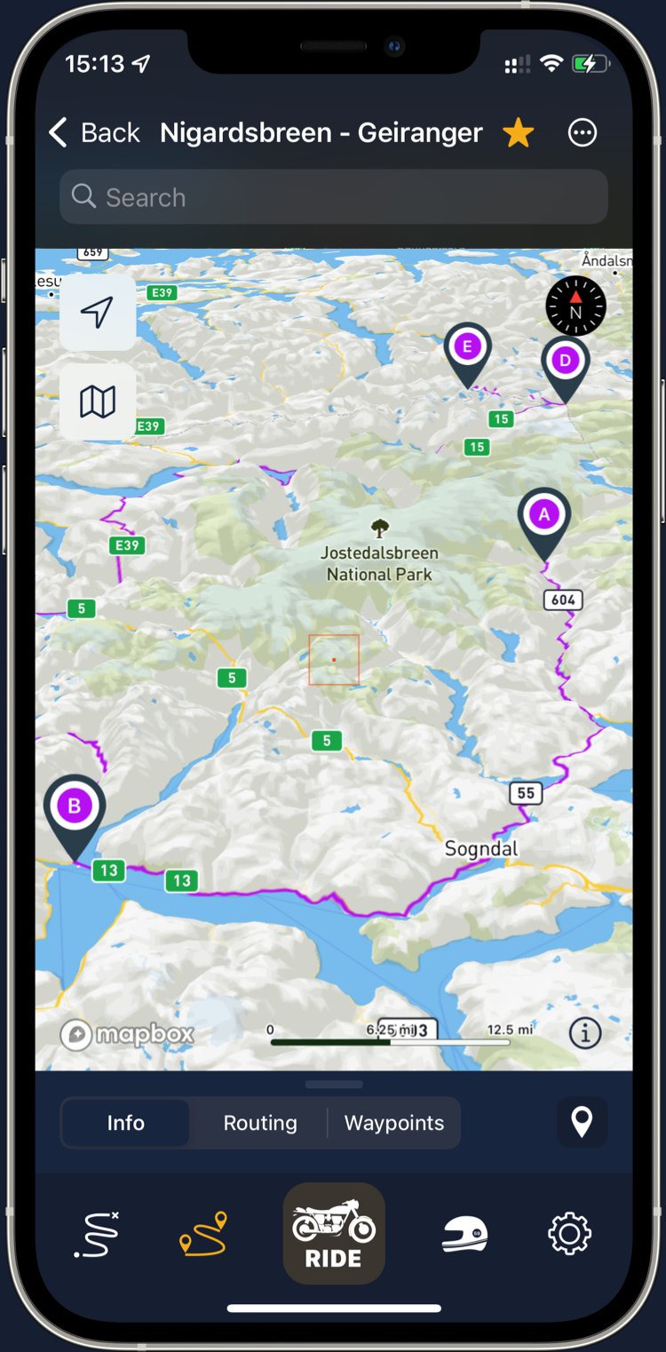 Tracking screenshot